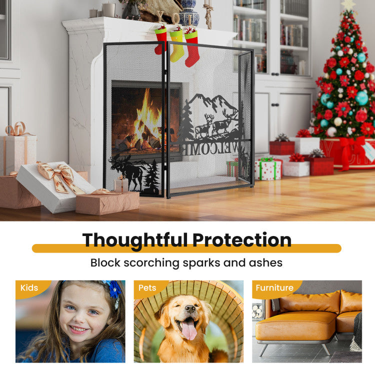 52 x 31 Inch Fireplace Screen