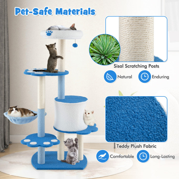 54 Inches Tall Modern Cat Tree Tower for Indoor Cats