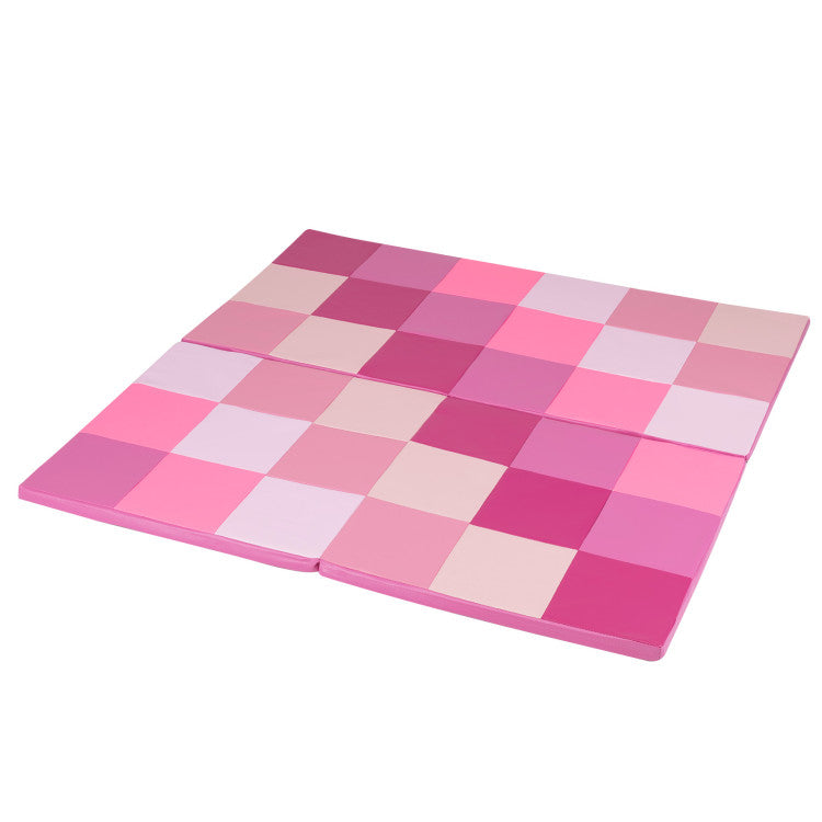 58 Inch Toddler Folding Activity Floor Mat Foam Baby Play Mat
