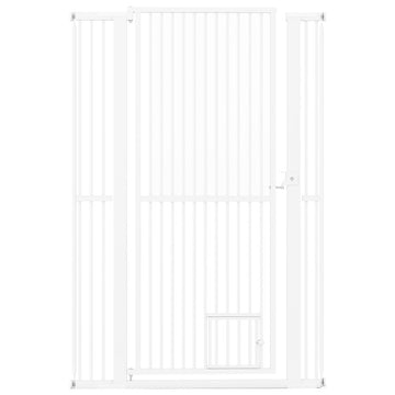 59” Extra Tall Pet Gate Heavy-Duty Metal Cat Gate with Wide Opening