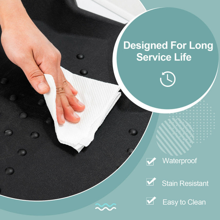 Portable Anti-Fatigue Standing Mat with Massage Points and Diverse Terrain
