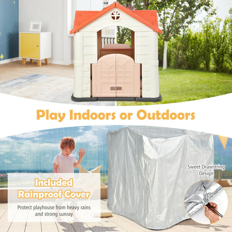 Kid’s Playhouse Pretend Toy House For Boys and Girls 7 Pieces Toy Set