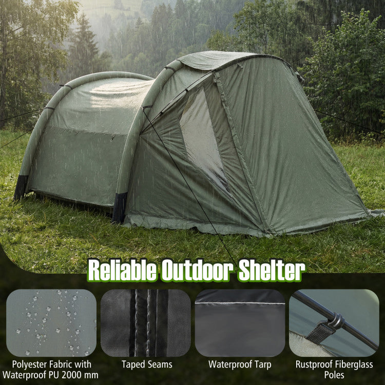 5-7 Person Inflatable Camping Tent with Screened Porch
