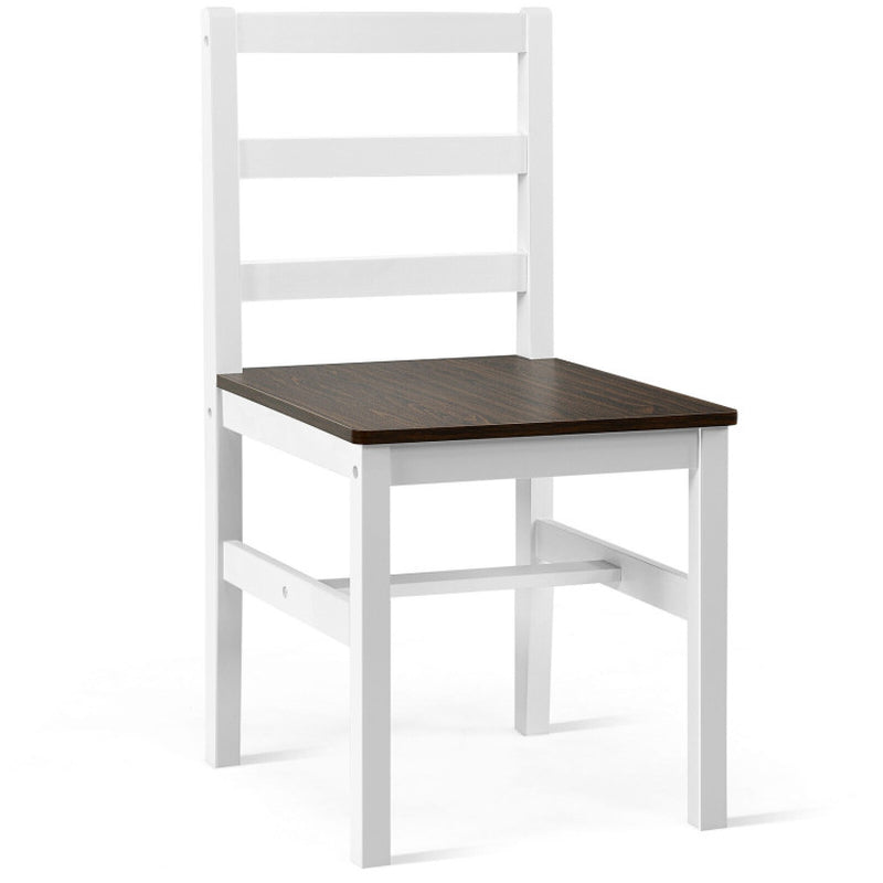 5 Pieces Solid Wood Compact Kitchen Dining Set