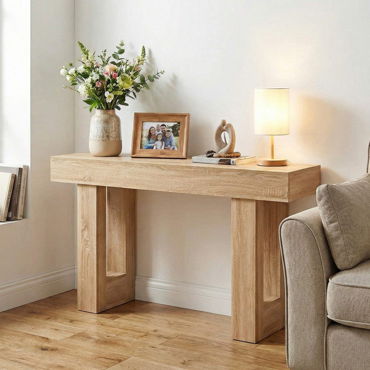 63 Inches Long Console Table Farmhouse Entryway Table with Storage