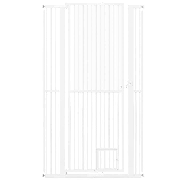 67.5" Extra Tall Pet Gate Heavy-Duty Metal Cat Gate with 30.5"-41" Wide Opening