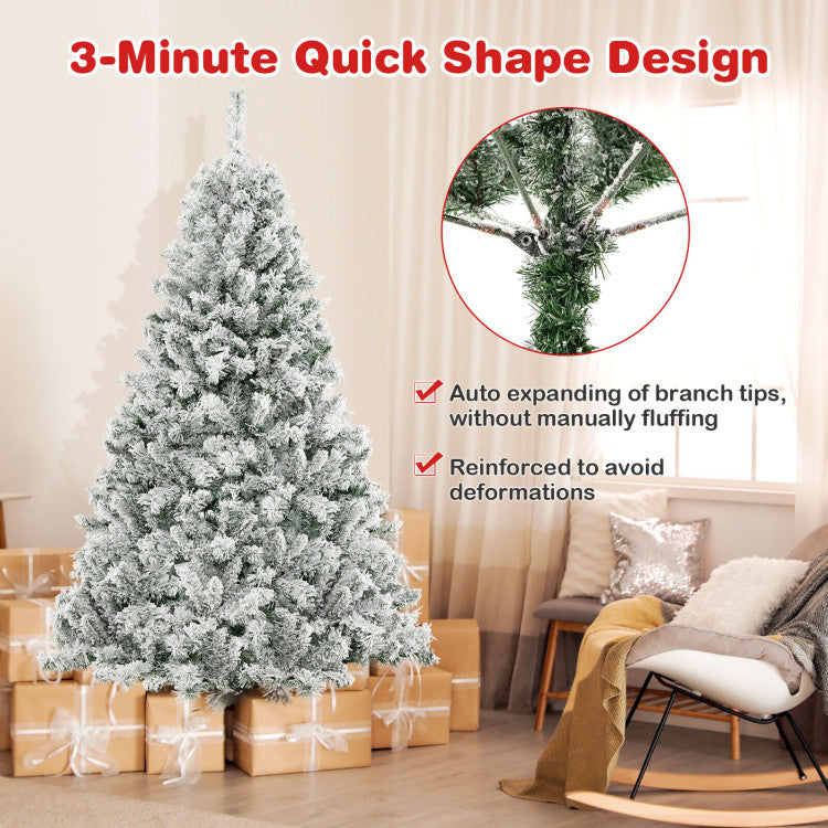 6/7/8 Feet Artificial Xmas Tree 3-Minute Quick Shape