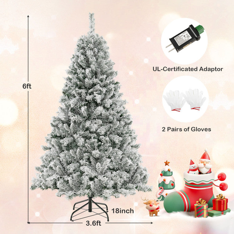 6/7/8 Feet Artificial Xmas Tree 3-Minute Quick Shape