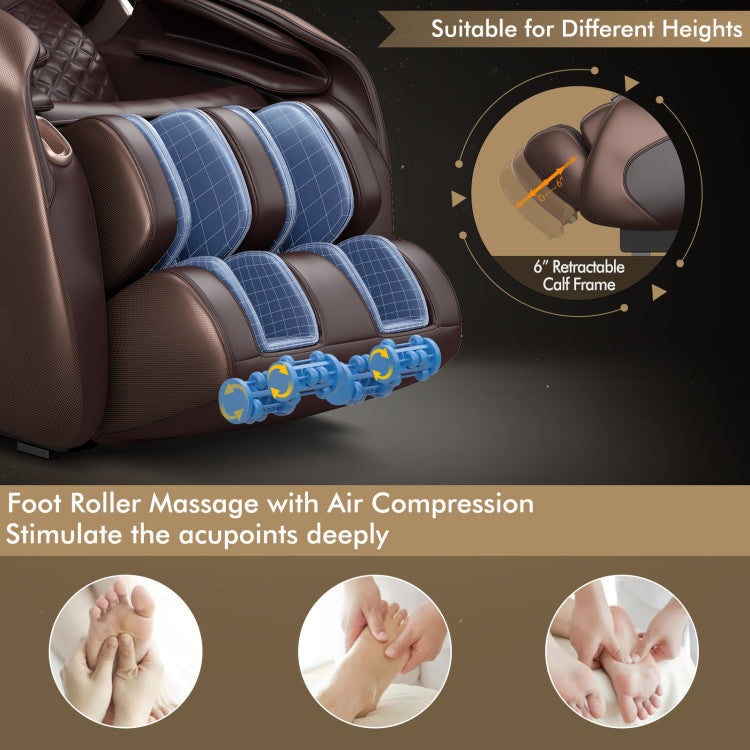 Zero Gravity Full Body Massage Chair with SL Track and Yoga Stretching