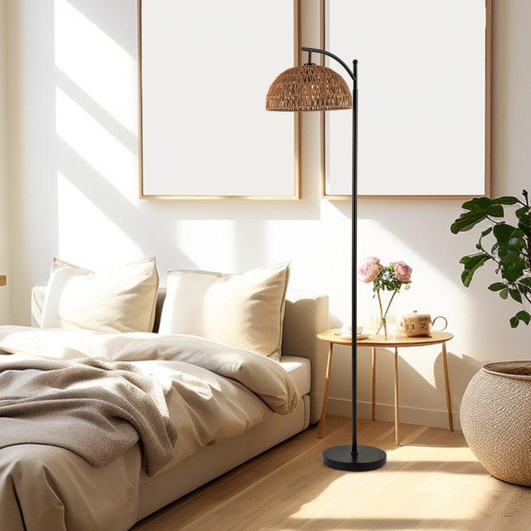 Arc Floor Lamp 63 Inches Tall Pole Lamp with Hanging Lampshade
