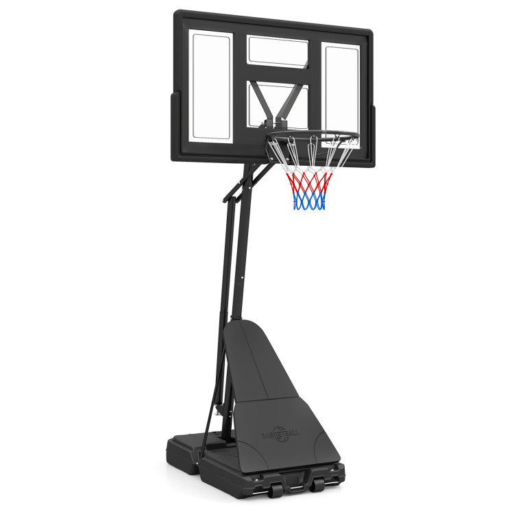 7.7-10 FT Tool-Free Height Adjustable Basketball Goal System