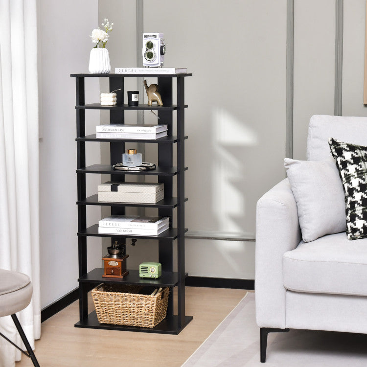 7 Tiers Patented Vertical Shoe Rack for Front Door