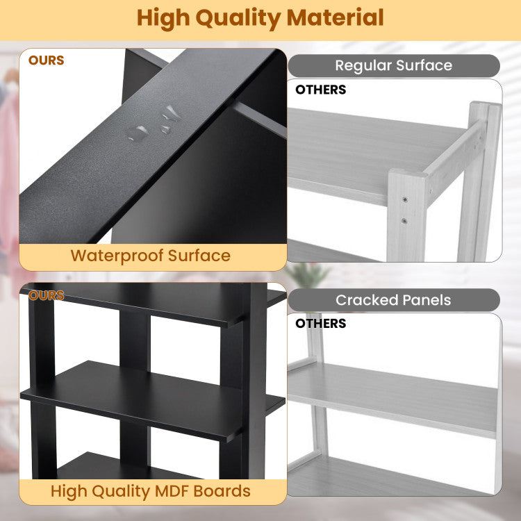 7 Tiers Patented Vertical Shoe Rack for Front Door