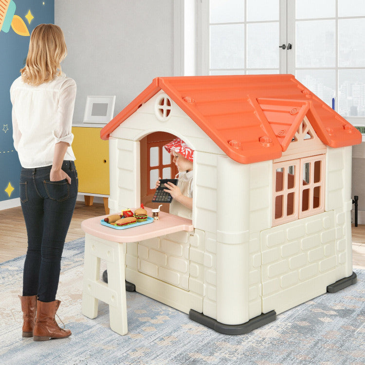 Kid’s Playhouse Pretend Toy House For Boys and Girls 7 Pieces Toy Set
