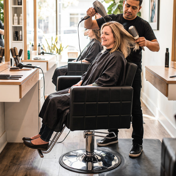 Barber Salon Chair Beauty Styling Chair with Hydraulic Pump and Adjustable Height 360°Swivel Spa Chair