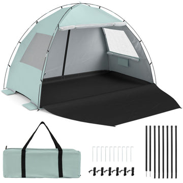 Beach Tent Sun Shelter with Canopy Easy Setup UPF50+ Sun Protection