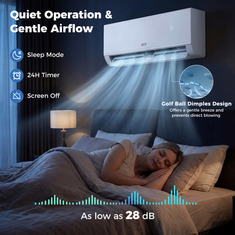 Blast Pro Series 12000 BTU 20 SEER2 208-230V Wifi Enabled Mini Split Air Conditioner and Heater