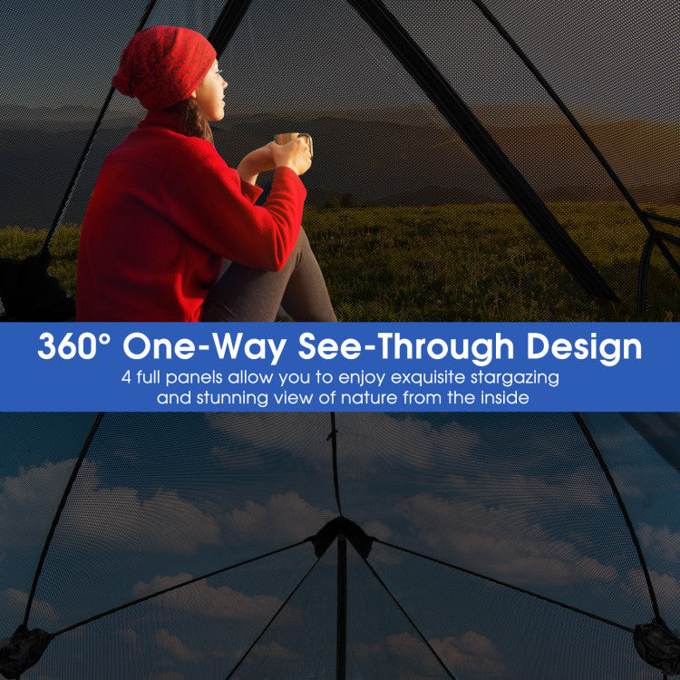 Pop-up Camping Tent for 2-3 People with Carry Bag and Rainfly for Backpacking Hiking Trip