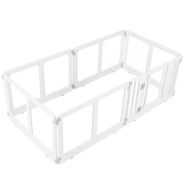 Clear Plastic Dog Playpen with Secure Locking Door