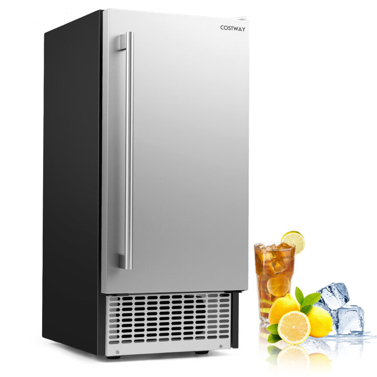 Commercial Under Counter Ice Maker 90 lbs/Day with Built-in Freestanding Ice Making Machine