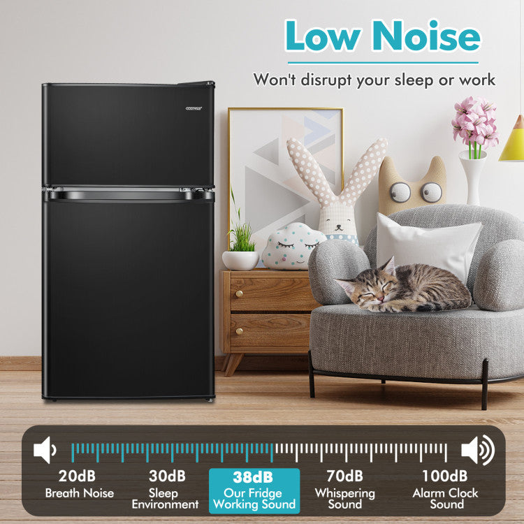 3.2 Cu. Ft Compact Mini Fridge with Adjustable Thermostat