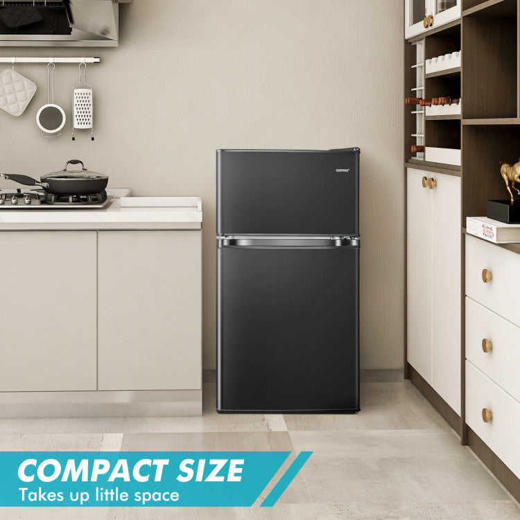 3.2 Cu. Ft Compact Mini Fridge with Adjustable Thermostat