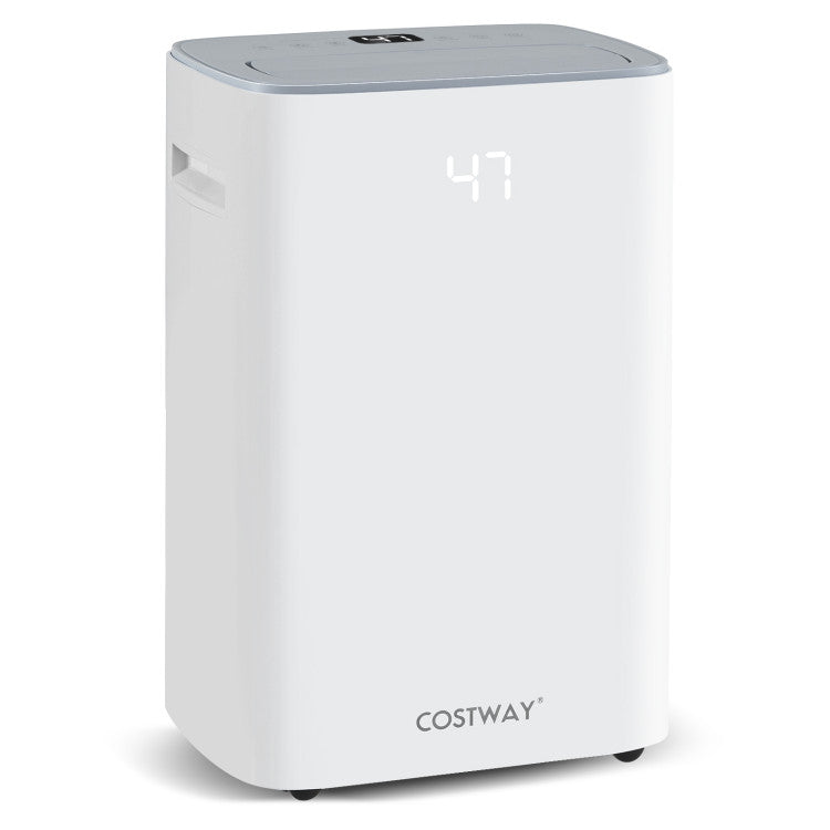 Dehumidifier with Auto Drain or Manual Drainage for Home Basement