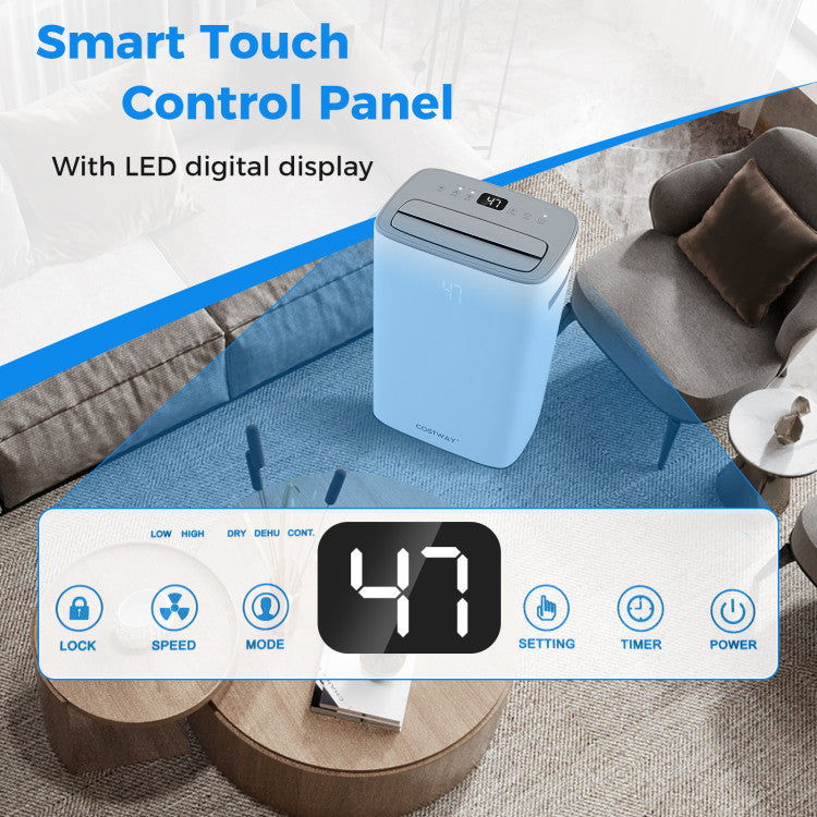 Dehumidifier with Auto Drain or Manual Drainage for Home Basement