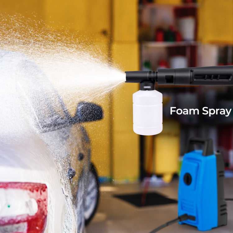 1900 PSI 1.8 GPM Electric Pressure Washer with 4 Quick Connect Nozzles