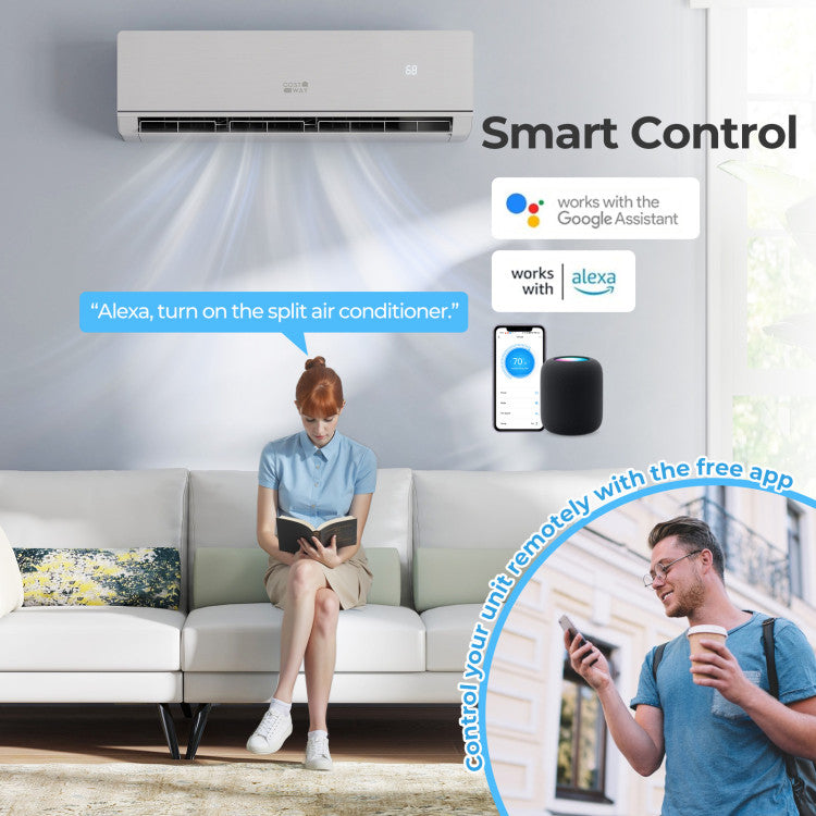 SEERXtreme Series ENERGY STAR Certified 18000 BTU 25 SEER2 208-230V Mini Split Heat Pump Heating at -13°F