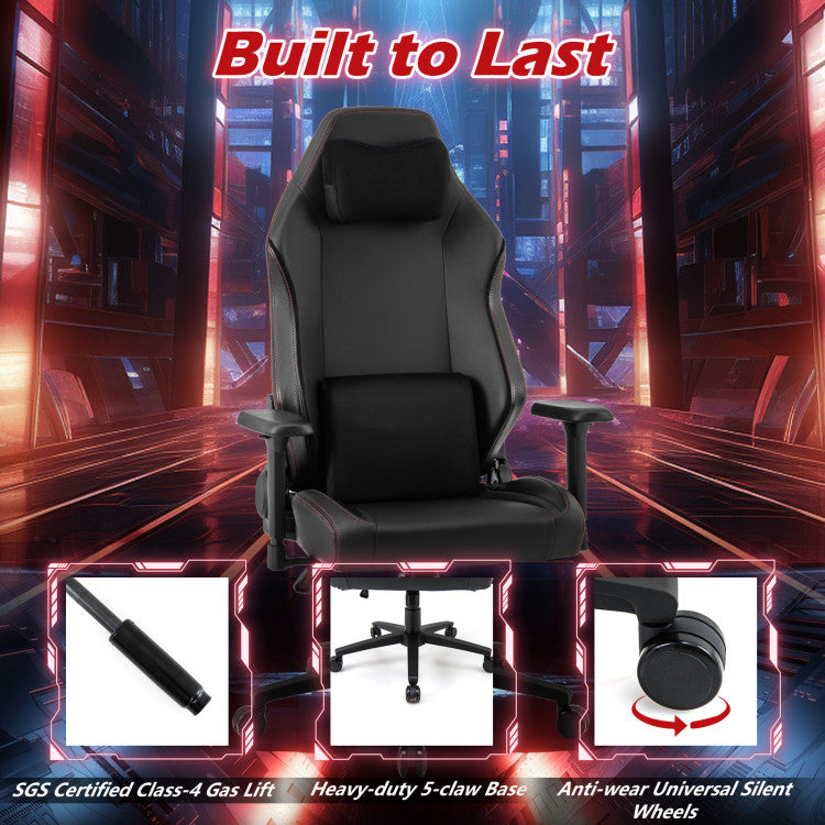 Ergonomic High Back Computer Chair with Magnetic Headrest and Lumbar Pillow