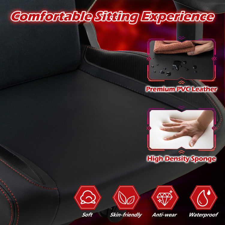 Ergonomic High Back Computer Chair with Magnetic Headrest and Lumbar Pillow