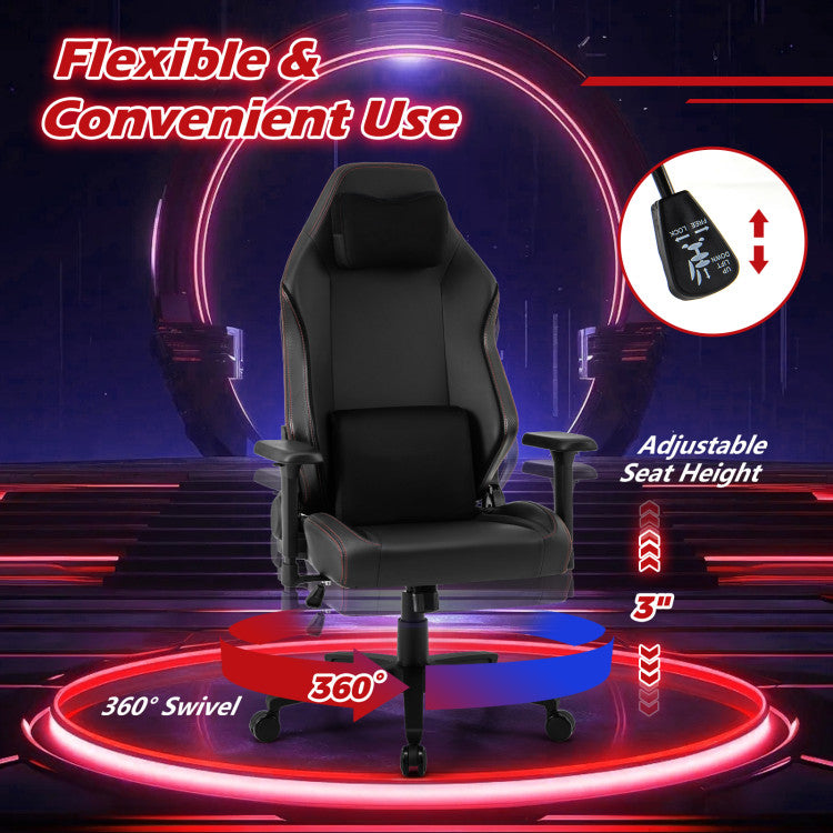Ergonomic High Back Computer Chair with Magnetic Headrest and Lumbar Pillow