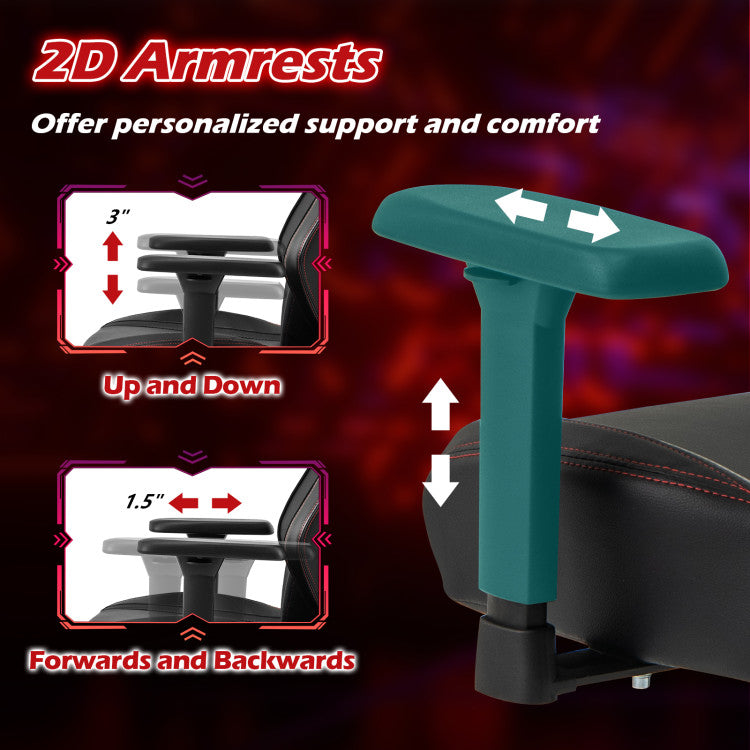 Ergonomic High Back Computer Chair with Magnetic Headrest and Lumbar Pillow