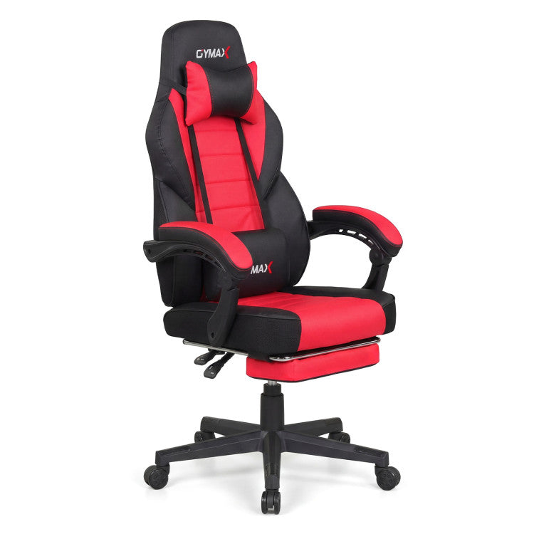 Ergonomic Video Game Chair with Headrest and Reclining Backrest