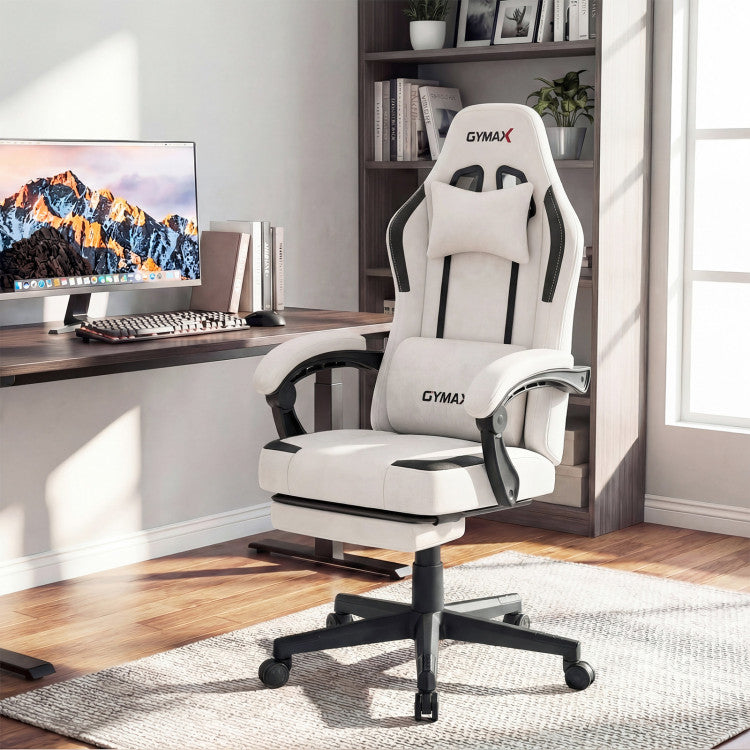 Ergonomic Video Game Chair with Headrest for Home Office