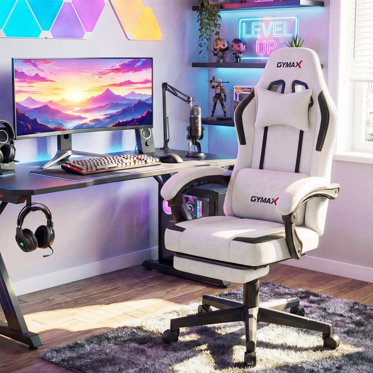 Ergonomic Video Game Chair with Headrest for Home Office