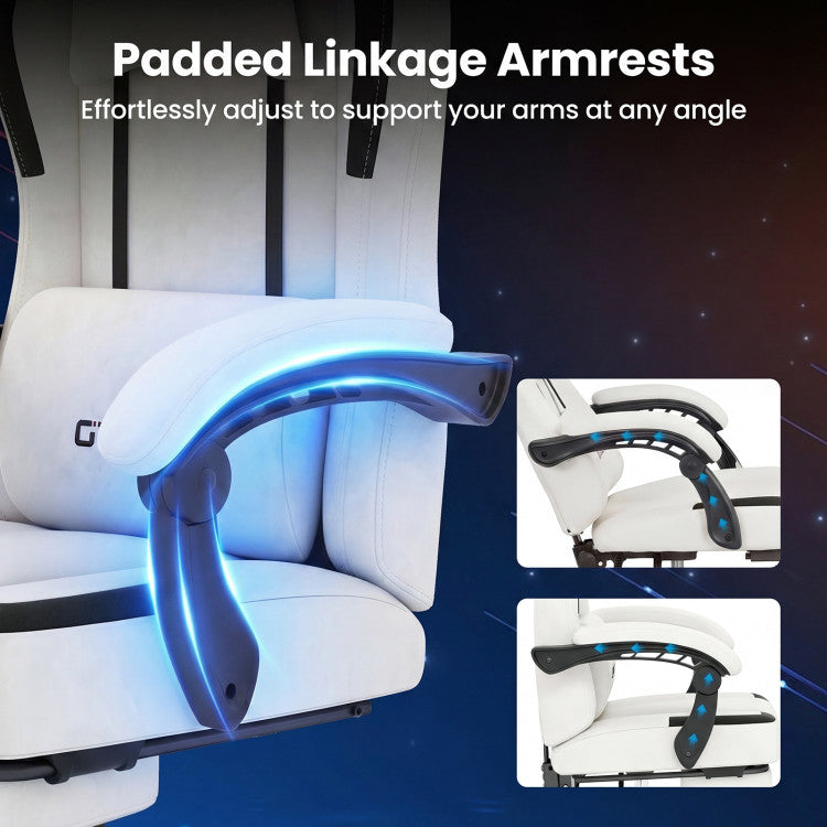 Ergonomic Video Game Chair with Headrest for Home Office