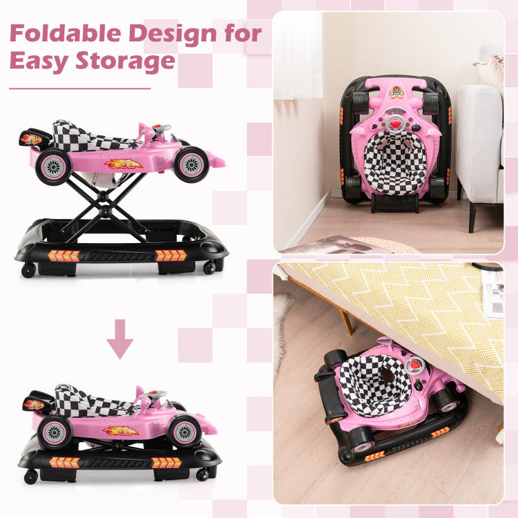 Convertible Baby Walker with 3 Adjustable Height Settings
