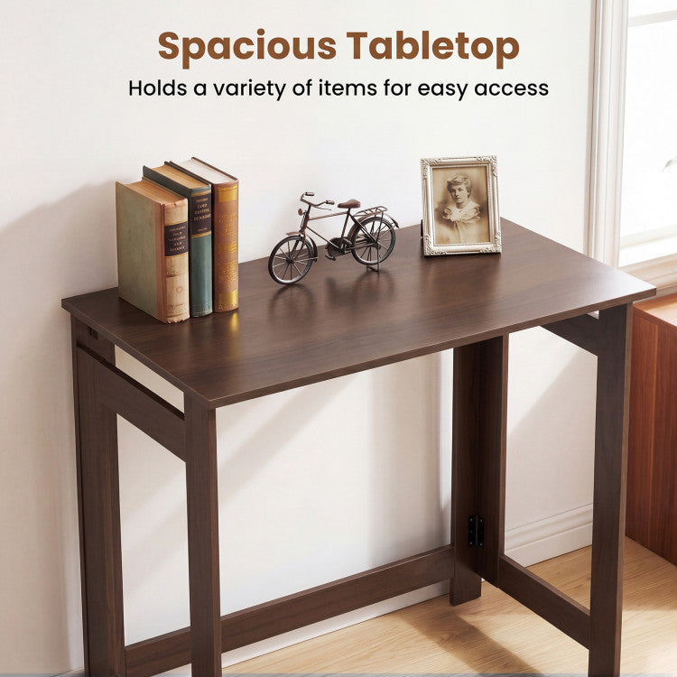 Folding Console Table with Foldable Legs