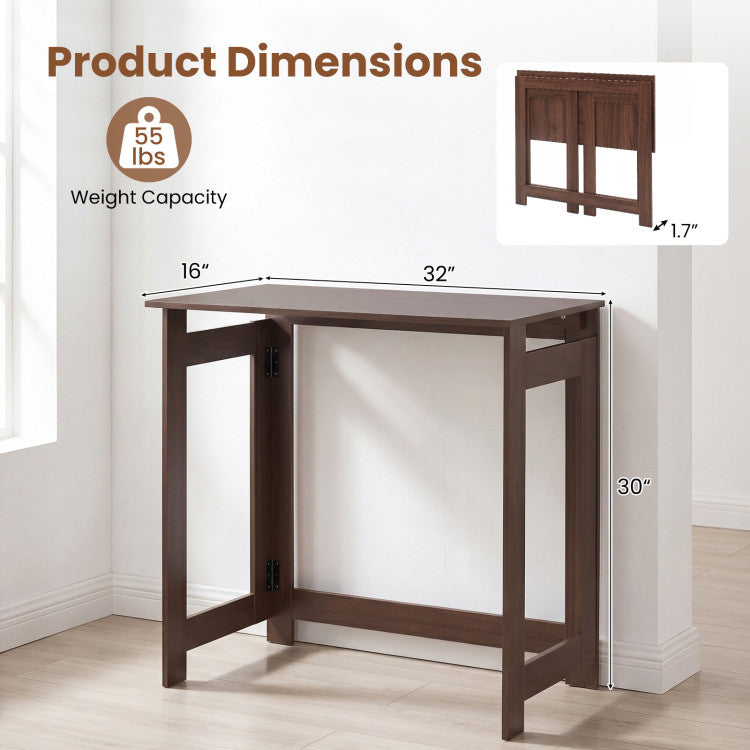 Folding Console Table with Foldable Legs