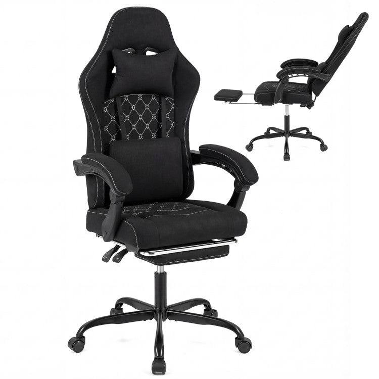 Gaming Chair Height Adjustable Computer Chair with Headrest Video Game Chair