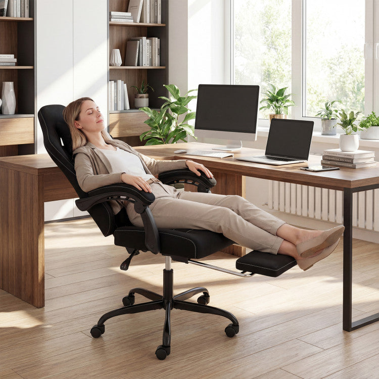 Gaming Chair Height Adjustable Computer Chair with Headrest Video Game Chair