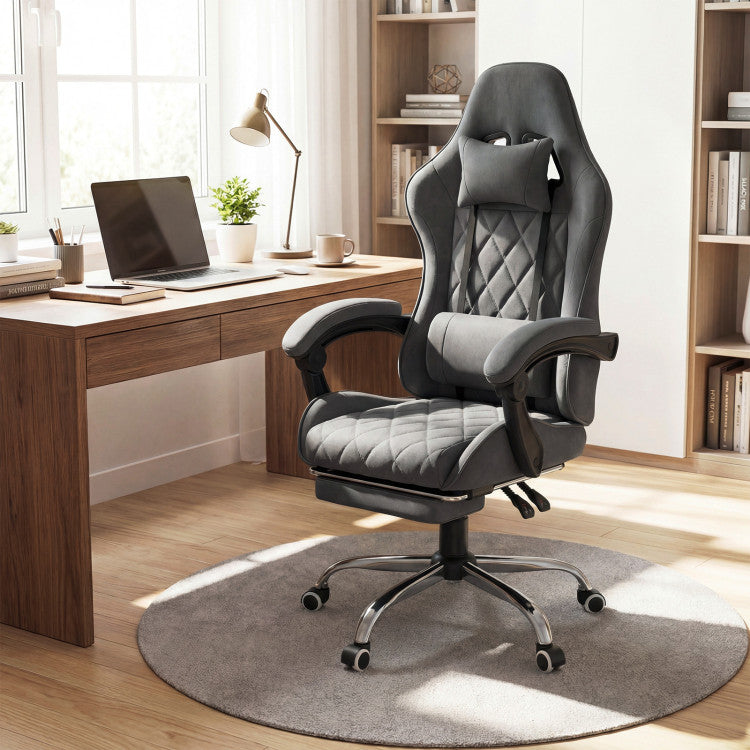 Gaming Chair Height Adjustable Computer Chair with Headrest and Lumbar Support