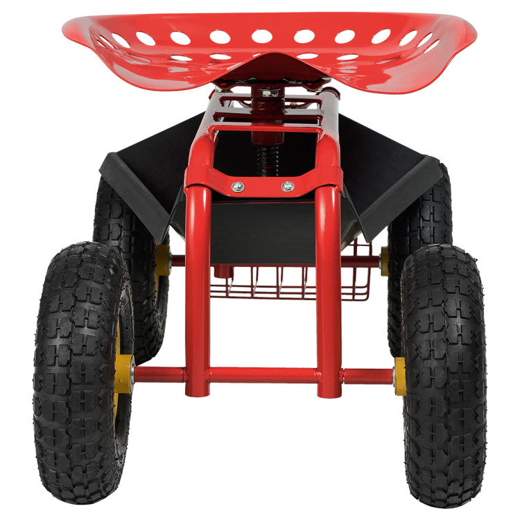 Garden Cart with Heavy Duty Tool Tray