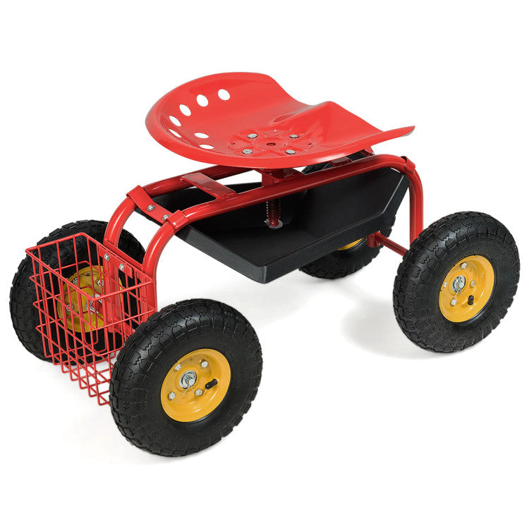 Garden Cart with Heavy Duty Tool Tray