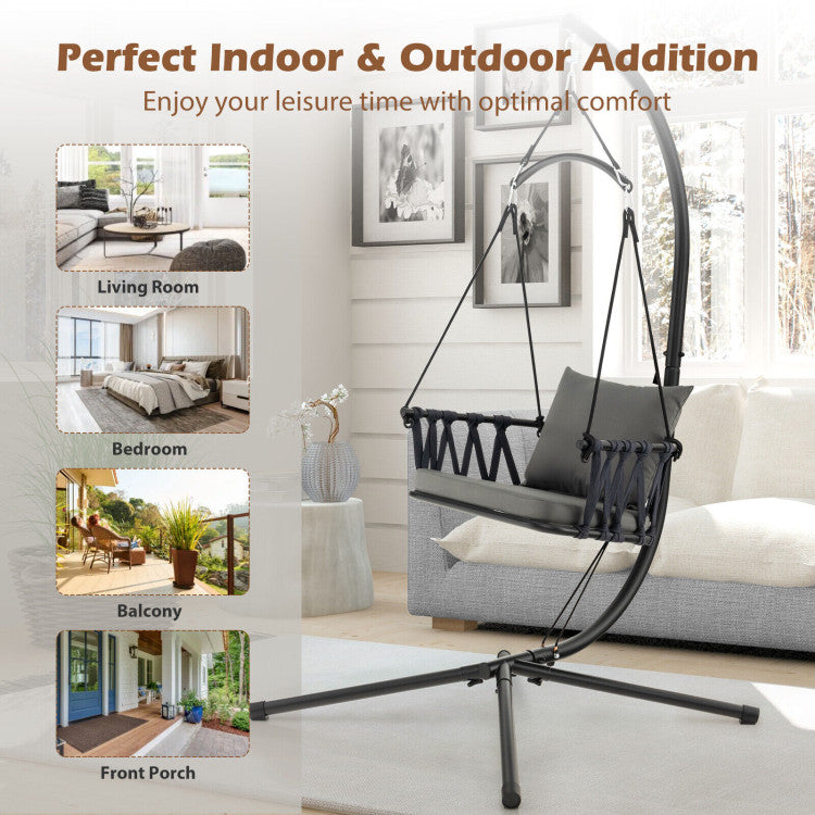 Hanging Swing Chair with Stand