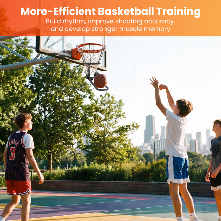 Heavy-Duty Basketball Return Attachment with 6 Sturdy Hooks