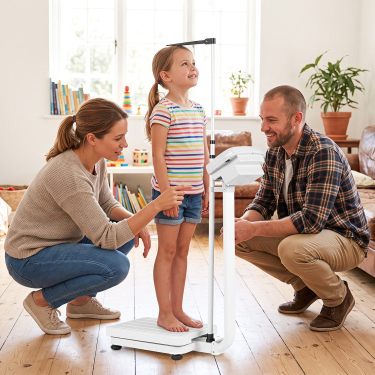 Digital Height and Weight Scale with Height Rod 400 lbs & LED Display
