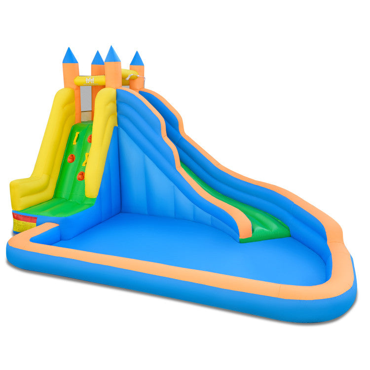 Inflatable Mighty Bounce House Jumper with Water Slide without Blower